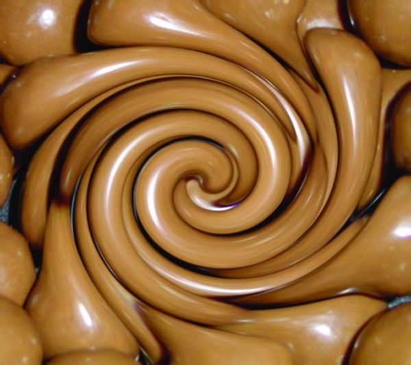 melted milk chocolate
