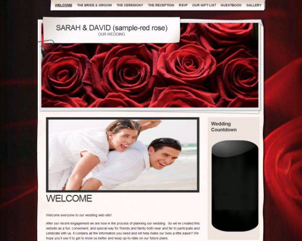 the wedding web - personal wedding websites
