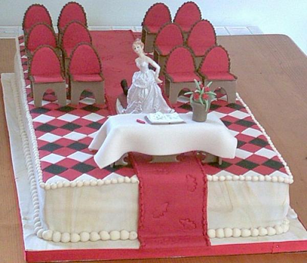 wedding aisle cake