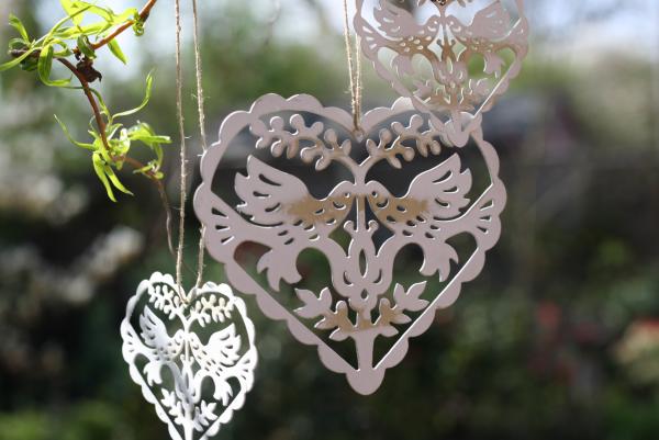 love bird hearts wedding