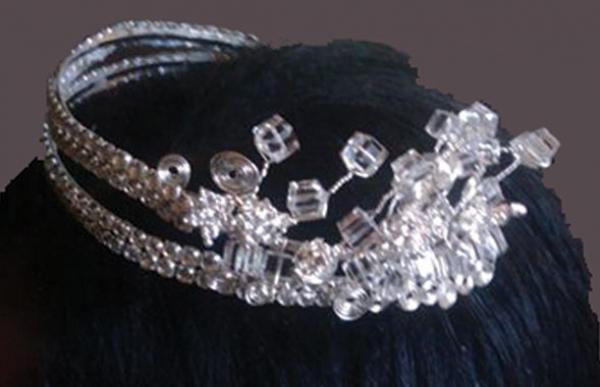 crystal wedding tiara