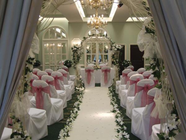 moor hall civil ceremony setup