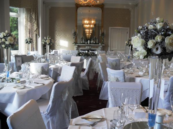 Chair covers and decor at Hampton Manor