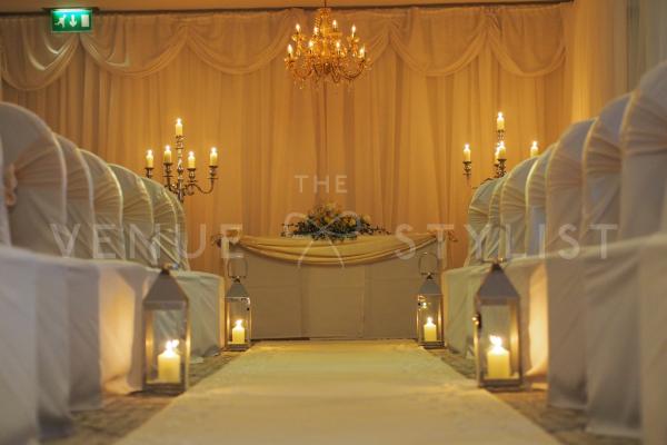 Ceremony Decorations Starlight Backdrop White Aisle Carpet Manchester 