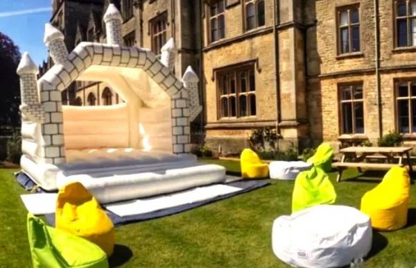 White Wedding Bouncy Castle hire