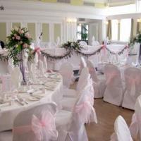 Pretty Formal pink wedding chair covers