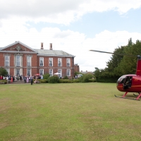 Bosworth Hall Helicopter Landing Front Lawn