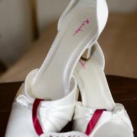 Mick Sheldon photgraph of wedding bridal shoes