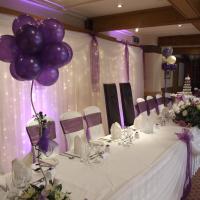 backdrop and front of table lea marston hotel