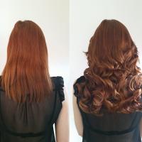 Hair Extensions - before & after