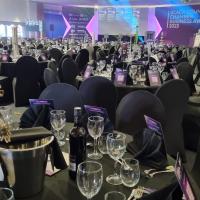 Black chair covers and styling