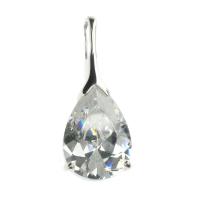 Beautiful Sterling Silver, Teardrop Stone Pendant