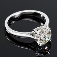 Round Solitaire Engagement Ring.