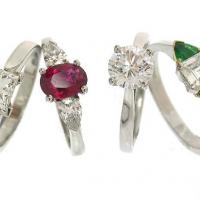 Platinum Jewellers diamond and precious stone engagement rings