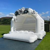 White bouncy castle 