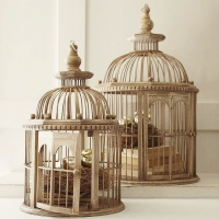 vintage wedding bird cage centrepiece