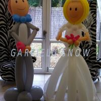 Garfield Snow wedding Bride and Groom Sculptures