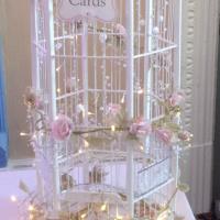Bird cage card post box with lights
