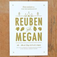 Dearly Beloved Design Summer Camp Wedding Invite