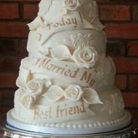 Today I married My Best Friend Wedding Cake