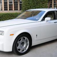Rolls Royce Phantom White wedding car hire