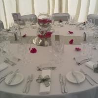pretty formal wedding table setting