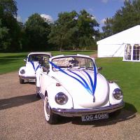 Tommy & Jack - White VW Beetle Cabriolets