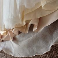 Layers of satin and tulle all in stock at Brides-at-Home.