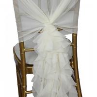 Ruffled chair cover hire