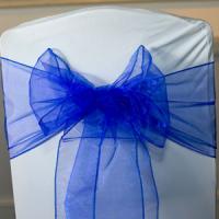 wedding chair covers blue