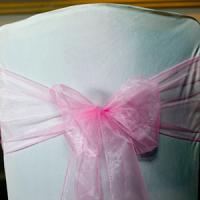 wedding chair covers light pink