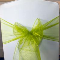 wedding chair covers green