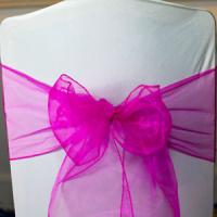wedding chair covers pink