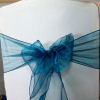 wedding chair covers green blue