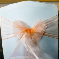 wedding chair covers peach