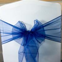 wedding chair covers blue