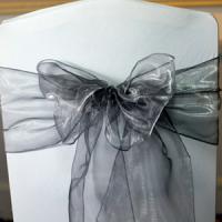 wedding chair covers black grey