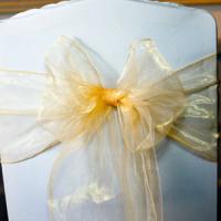 wedding chair covers gold