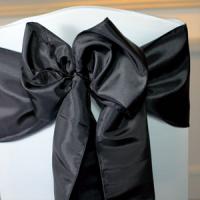 wedding chair covers black