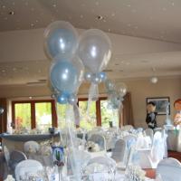 balloons and chair covers