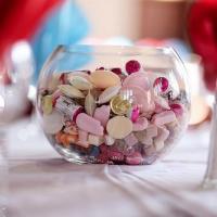 sweet filled fish bowl centre pieces