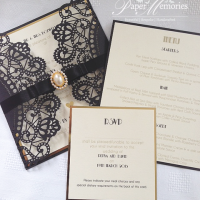 Luxury Gatsby Theme Wedding Invitation