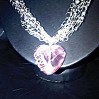 pink heart necklace