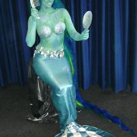 Mermaid human statue