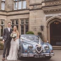 Just married with Louie our MK II Jaguar