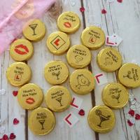 Personalised hen night after dinner mint crisps