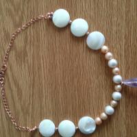 Beautiful pearl and Amethyst necklace.