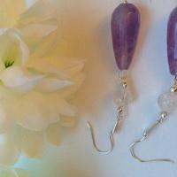 Beautiful silver Amethyst earrings.