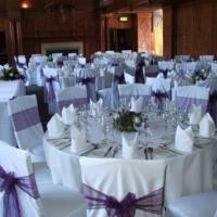 Purple wedding chair cover Set Up The Mount