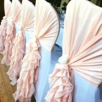 Chair cover hire weddings. ruffle hoods. simply stunning weddings